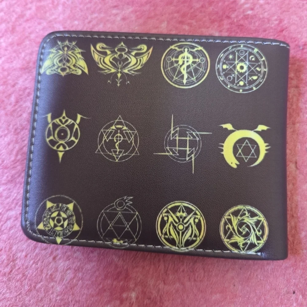 New Fullmetal alchemist anime manga leather wallet